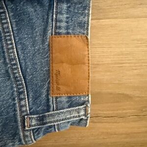 Madewell Indigo Denim with Tan Stitching
